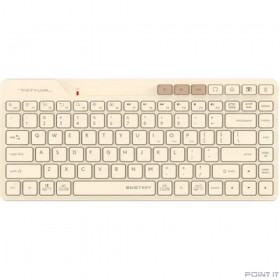 Клавиатура беспроводная A4Tech Fstyler FBK26C AS бежевый (USB, BT/Radio, slim Multimedia) (FBK26C AS)