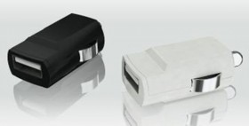 Автомобильное зарядное устройство USB, 1 порт, 5В, выходная сила тока 1А, 40*20*15мм, черный, модель СС350B, блистер, Netko РАСПРОДАЖА