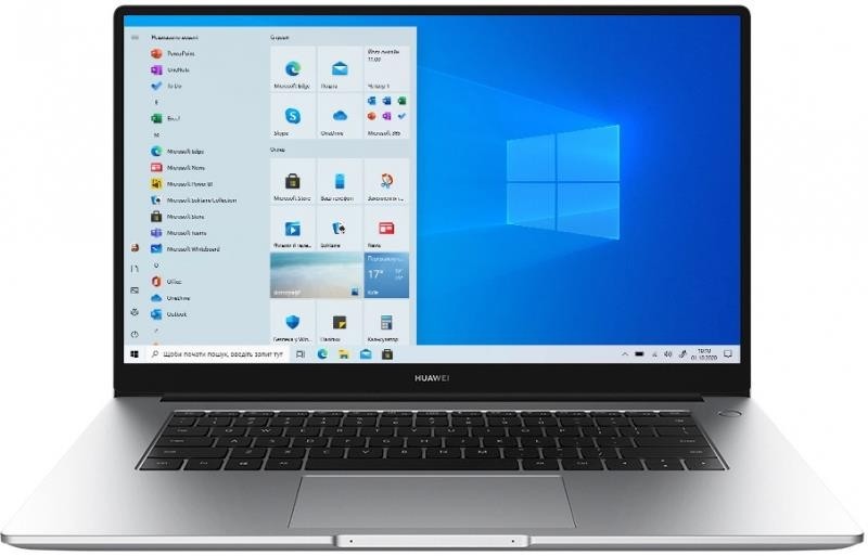 Ноутбук HUAWEI MateBook 15.6" 1920x1080/AMD Ryzen 7 5700U/RAM 8Гб/SSD 512Гб/AMD Radeon Graphics встроенная/ENG/DOS серебристый 1.53 кг 53013TUE