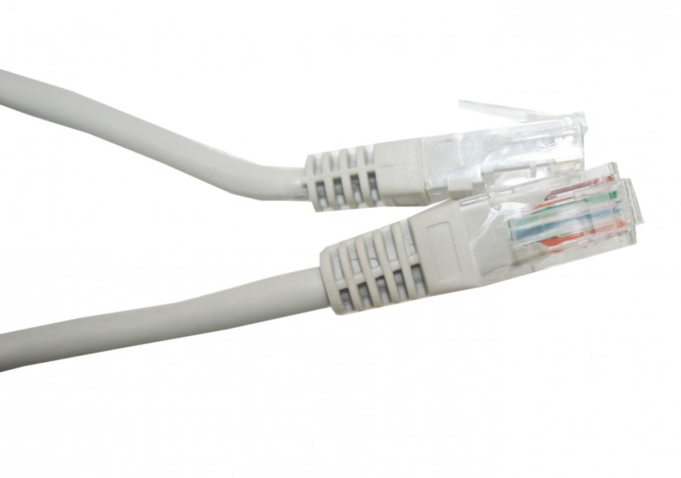 Патч-корд Technolink UTP4 cat 5e, 0.5м, ВС, серый