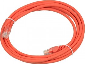 Патч-корд Netko СКС UTP4 cat.5e, 3.0м, BC, LSZH, оранжевый
