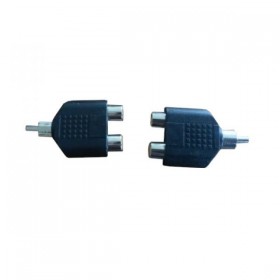 Переходник 2 гнезда RCA-штекер RCA, Netko