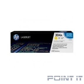 HP Картридж CC532AC лазерный желтый (2800 стр) (белая корпоративная коробка)