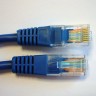 Патч-корд Technolink UTP4 cat 5e, 0,5м, ВС, синий, литой коннектор РАСПРОДАЖА