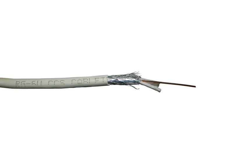 Кабель коаксиальный RG-6U Technolink (CCS, AL), белый (100м)