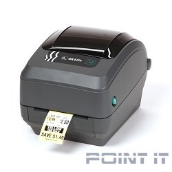 Zebra GK420t  [GK42-102520-000] Черный {TT Printer, 203 dpi, Euro and UK cord, EPL, ZPLII, USB, Serial, Centronics Parallel}