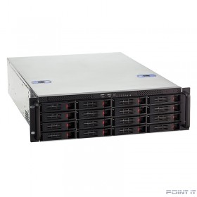 Exegate EX281300RUS Серверный корпус ExeGate Pro 3U660-HS16 &lt;RM 19&quot;, высота 3U, глубина 660, БП 2U-600ADS,16xHotSwap, USB&gt;