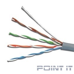 5bites US5500-305A(P)E Кабель UTP / SOLID / 5E / CCAG / PVC+PE / BLACK / OUTDOOR / DRUM / 305M