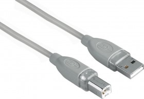 Кабель шт.USB A - шт.USB В 2.0 (1,5м), серый, Netko
