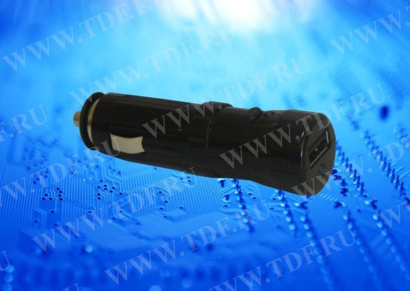 Автомобильное зарядное устройство USB, 1 порт, 5В, выходная сила тока 1А, LED фонарик (до 3х часов работы), черный, блистер, Netko РАСПРОДАЖА