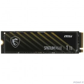 Твердотельный накопитель SSD MSI 1TB PCIe 4.0 NVMe M.2 SPATIUM M460 