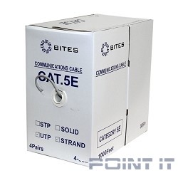 5bites US5400-305S Кабель UTP / SOLID / 5E / CCA+CCS / PVC / 305M