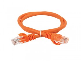Патч-корд Netko СКС UTP4 cat.5e, 5.0м, литой коннектор, LSZH, оранжевый