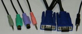 NLСVPA1.8 Кабель для KVM переключателя Netko, PS2, 1.8м, черный (совместим с KVM переключателями: NCS-21CA, NCS-41CA) РАСПРОДАЖА