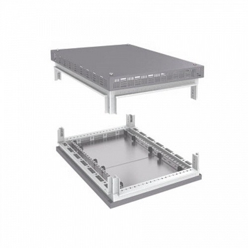 Крыша перфорированная и основание для IT корпусов CQE 600 x 1000 RAL7011