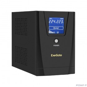 Exegate EP285509RUS ИБП ExeGate SpecialPro Smart LLB-1600.LCD.AVR.C13.RJ.USB &lt;1600VA/950W, LCD, AVR, 8*IEC-C13, RJ45/11, USB, Black&gt;
