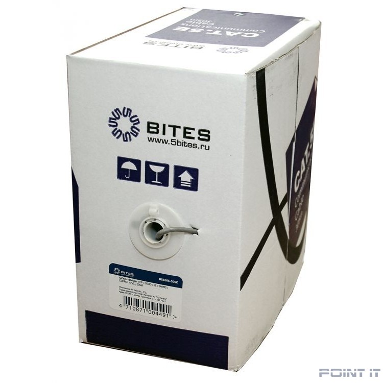 5bites US5505-305C Кабель UTP / SOLID / 5E / 24AWG / COPPER / PVC / 305M