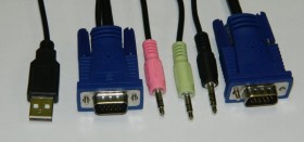 NLVVUA1.8 Кабель для KVM переключателя Netko, USB, 1.8м, черный (совместим с KVM переключателями: NCS-21UA, NCS-41UA) РАСПРОДАЖА