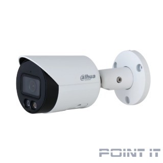 DAHUA DH-IPC-HFW2849SP-S-IL-0280B Уличная цилиндрическая IP-видеокамера Full-color с ИИ 8Мп, 1/2.7” CMOS, объектив 2.8мм, видеоаналитика, ИК до 30м, LED до 30м, IP67, корпус: металл