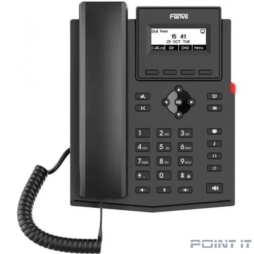 Телефон IP Fanvil X301P c б/п черный