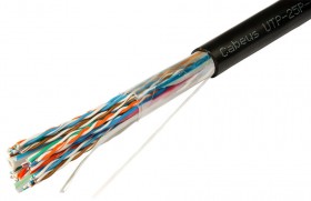 Кабель LC FTP25 cat.3, 305м, 0,40мм, наружный, черный