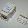 Модуль Keystone неэкранированный, RJ-45, cat.5е, 180°, под инструмент, белый, для патч-панели
