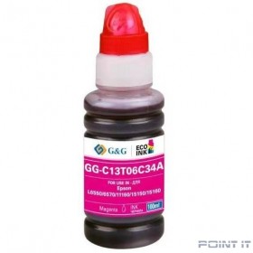 Чернила G&amp;G GG-C13T06C34A №112 пурпурный 100мл для Epson L6550/6570/11160/15150/15160