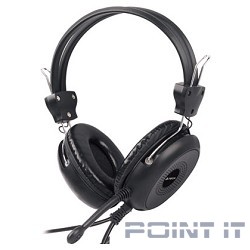 A4Tech HS-30, Black {Гарнитура, накладные, 20-20000Гц,32 Ом, 102дБ, микр фиксирован,  кабель 2м, 2 x mini jack 3.5 mm}