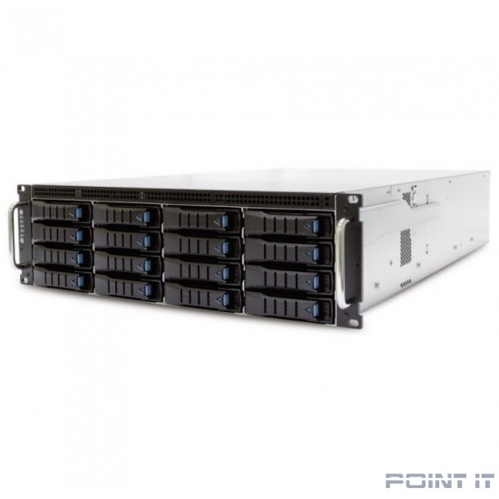 XE1-3ET00-01 RSC-3ET, 3U, 16xSATA/SAS HS 3,5/2,5" universal bay + 2x2,5" 15mm rear HS bay + 4x2,5" 7mm internal bay, up to 12"(W) x 13"(D) E-ATX, 1x12G 16-port EOB BP with 3xSFF-8643, 3x 80x38mm fan