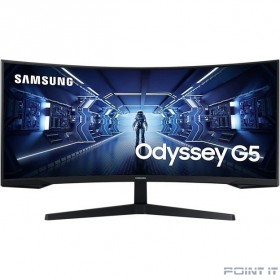 Монитор Samsung 34&quot; C34G55TWWI Black Curved 1000R, 21:9, VA, 3440x1440, 1ms, 250cd, 165Hz, 1xHDMI, 1xDP
