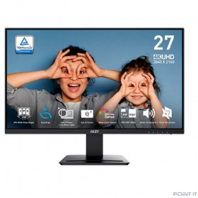 Монитор MSI 27'' PRO MP273U Black, 16:9, IPS, 3840x2160, 4ms, 400cd, 60Hz, 2xHDMI, DP, SPK