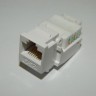 Модуль Keystone неэкранированный, RJ-45, cat.6, 180°, под инструмент, белый, для патч-панели