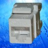 Модуль Keystone неэкранированный, RJ-45, cat.6, 180°, под инструмент, белый, для патч-панели