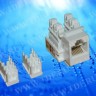 Модуль Keystone неэкранированный, RJ-45, cat.6, 90°, 110/Krone тип, под инструмент, белый