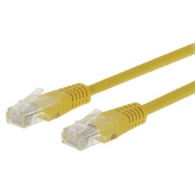 Патч-корд Netko СКС UTP4 cat.5e, 7.0м, литой коннектор, желтый РАСПРОДАЖА