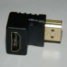 Переходник гнездо HDMI - штекер HDMI угловой, Netko