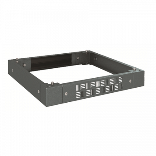 Цоколь перфорированный 600 x 800 x 100 с щеточным вводом RAL7011