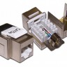 Модуль Keystone экранированный, RJ-45, cat.5е, 180°, под инструмент, металлик, для патч-панели