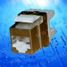 Модуль Keystone экранированный, RJ-45, cat.5е, 180°, под инструмент, металлик, для патч-панели