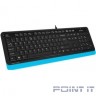 Клавиатура A-4Tech Fstyler FK10 BLUE черный/синий USB [1147528]