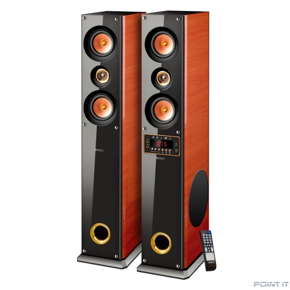 Ginzzu GM-327, Акустическая система 2.0, 2x100W/BT/USB/SD/FM/AUX/ДУ