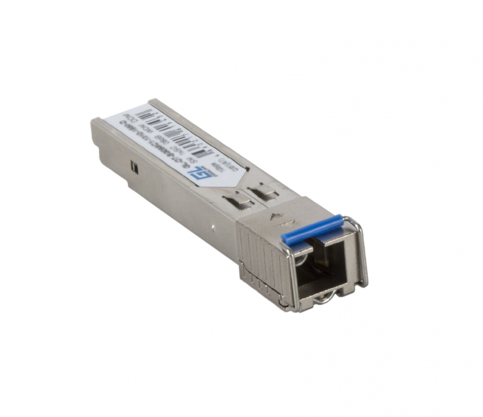 Модуль промышленный GIGALINK SFP, WDM, 1Гбит/c, одно волокно SM, SC, Tx:1550/Rx:1310 нм,DDM, 14 дБ (до 20 км) -40C