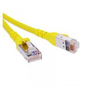 Патч-корд Netko СКС UTP4 cat.6, 0.5м, BC, желтый,