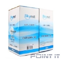 SkyNet Кабель UTP indoor 4x2x0,48, медный, FLUKE TEST, кат.5e, однож., (305м) box, серый [CSS-UTP-4-CU]