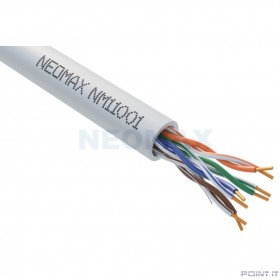 Кабель NEOMAX [NM11001] U/UTP cat.5e 4 пары (305 м) 0.45 мм (24 AWG) Медь, PVC jacket; 