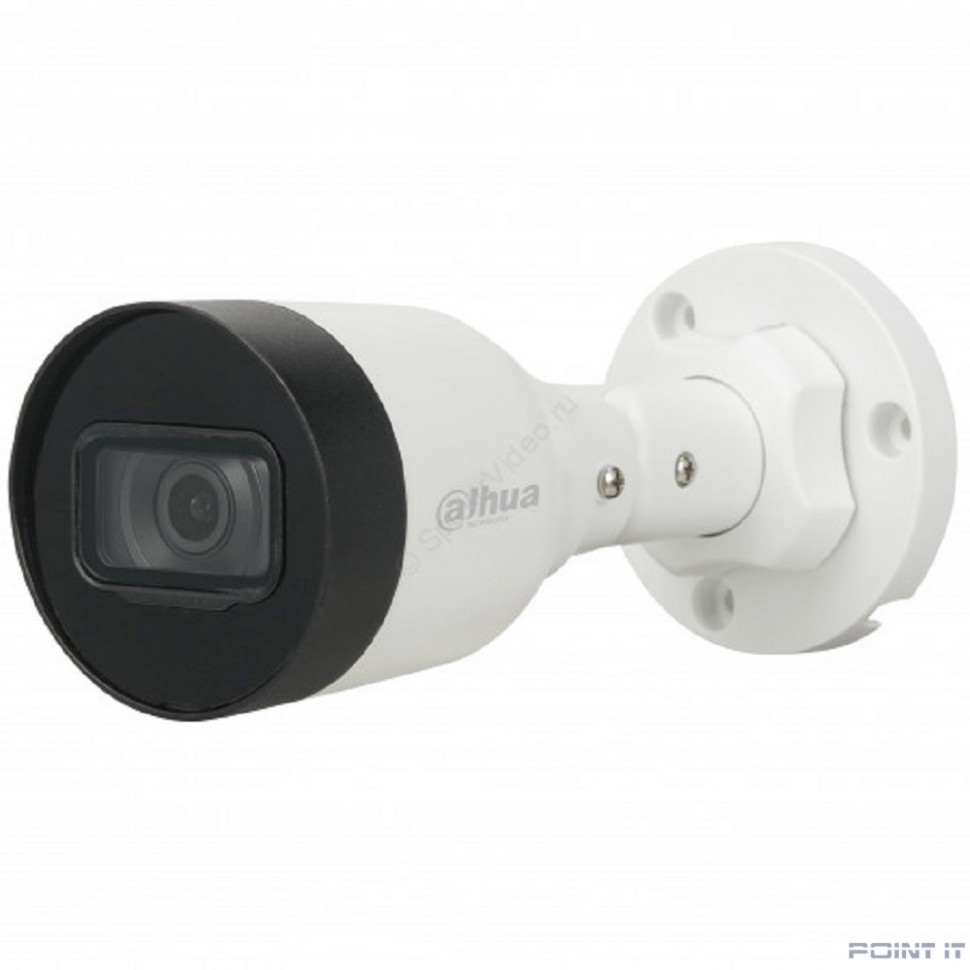 DAHUA DH-IPC-HFW1431S1P-0360B-S6 Уличная цилиндрическая IP-видеокамера 4Мп, 1/2.9” CMOS, объектив 3.6мм, обнаружение людей, ИК 30м, IP67, металл/пластик