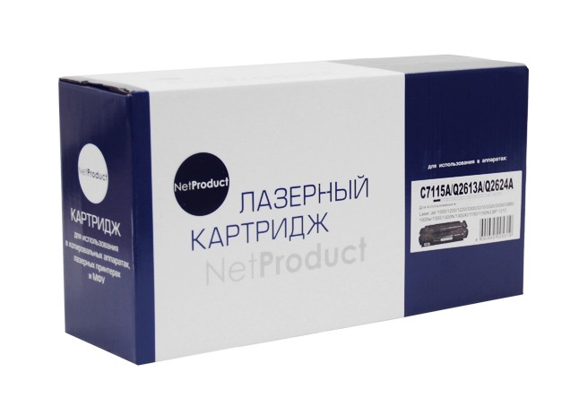 Картридж NetProduct (N-C7115A/Q2613А/Q2624A) для HP LJ 1200/1300/1150, Универсальный, 2,5K