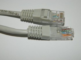 Патч-корд Technolink UTP4 cat 5e, 20.0м, ВС, серый