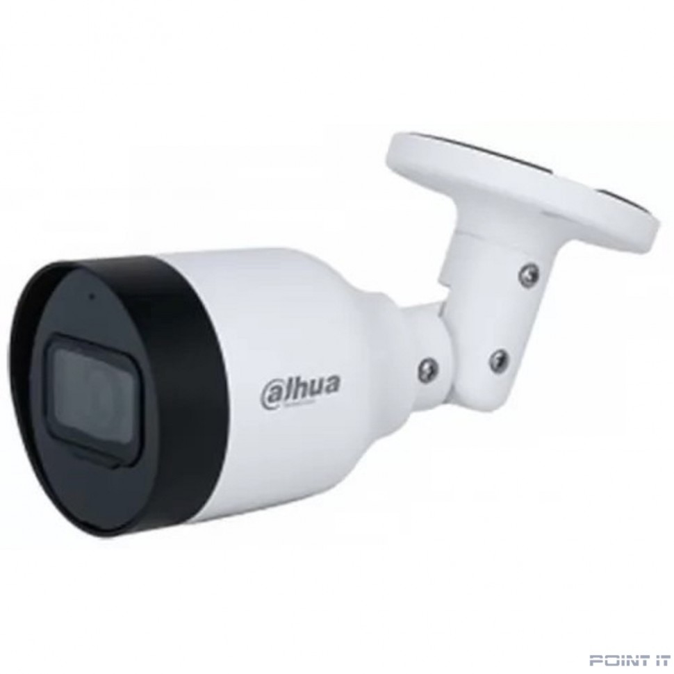 DAHUA DH-IPC-HFW1839TCP-A-IL-0280B-S6 Уличная цилиндрическая IP-видеокамера SmartDualLight 8Мп, 1/2.7” CMOS, объектив 2.8мм, обнаружение людей, микрофон, ИК 30м, LED 30м, IP67, металл/пластик