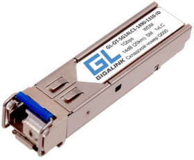 Модуль промыш. GIGALINK SFP, WDM, 1Гбит/c, одно волокно SM, LC, Tx:1310/Rx:1490 нм, 14 дБ, DDM (до 20 км) -40C
